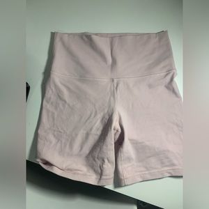 Baby pink Tna biker shorts